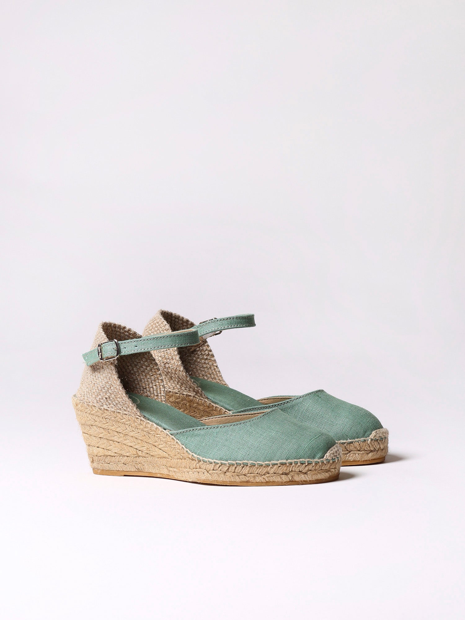 Espadrilles compensées en jute à boucle - CALDES