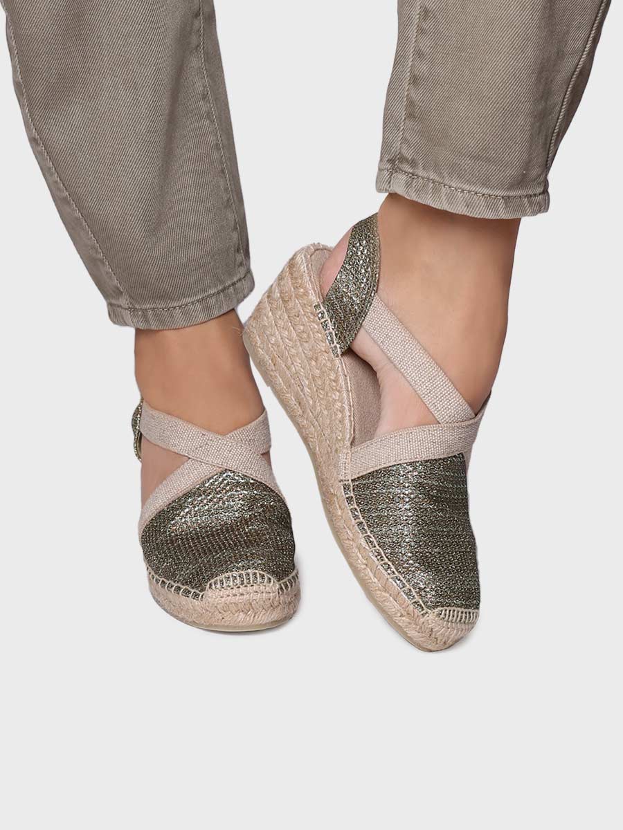 Women's shiny vegan espadrilles - TRITON