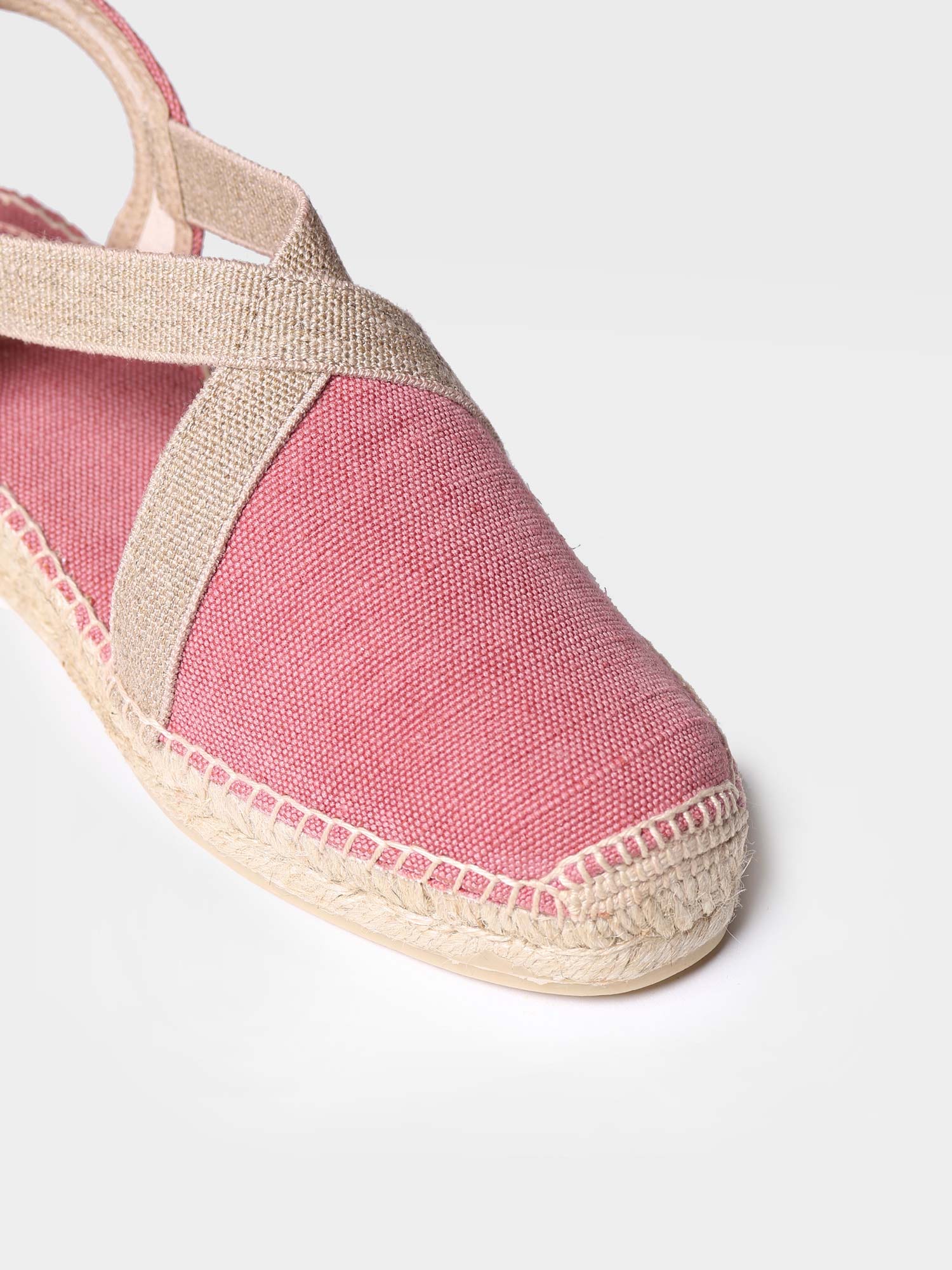 Women's flat vegan espadrilles in cotton fabric - VERDI-V