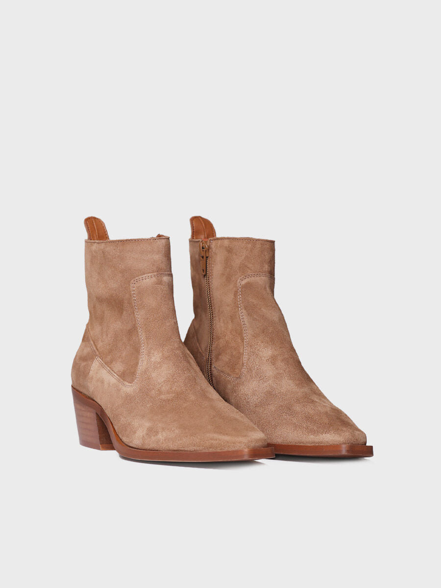 Bottine femme en daim - IKIA-SY