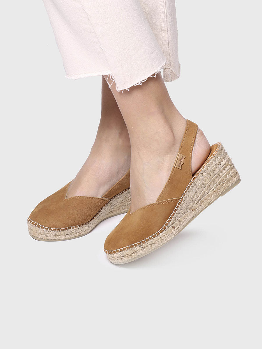 Women's suede wedge espadrille | BETTY-A