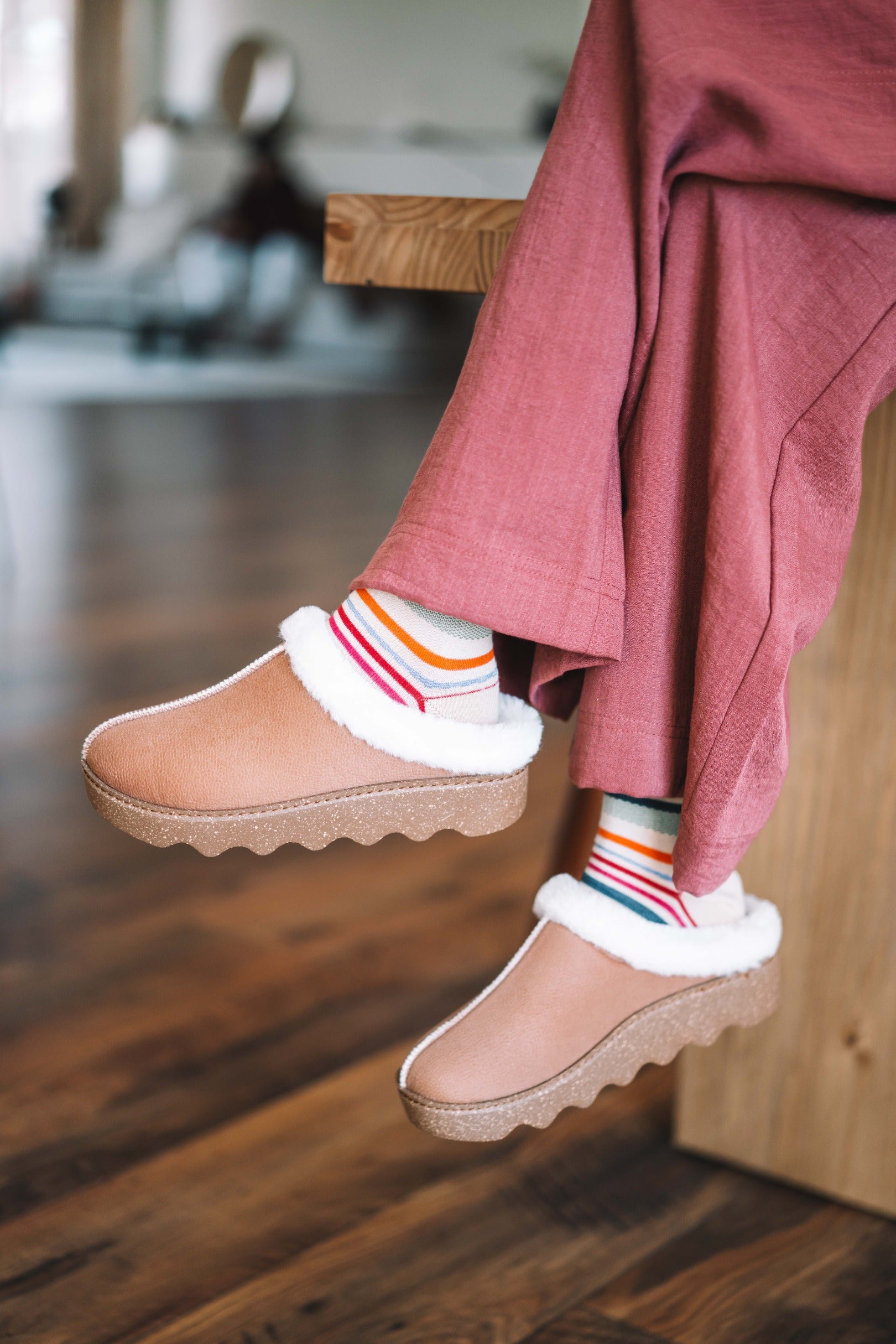 Women's slipper with platform sole - METZ