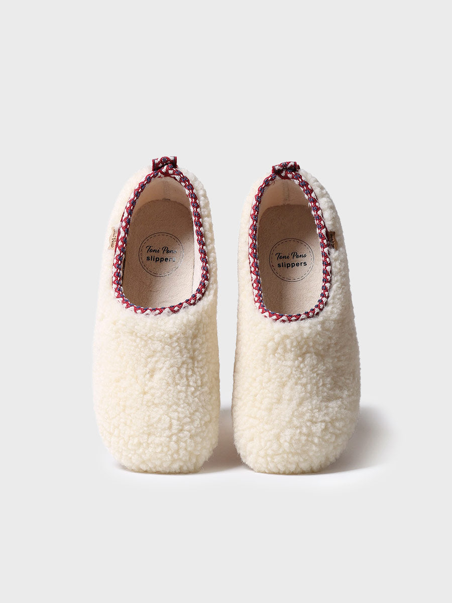 MARTA-SH - Women's babouche-style slipper in faux shearling