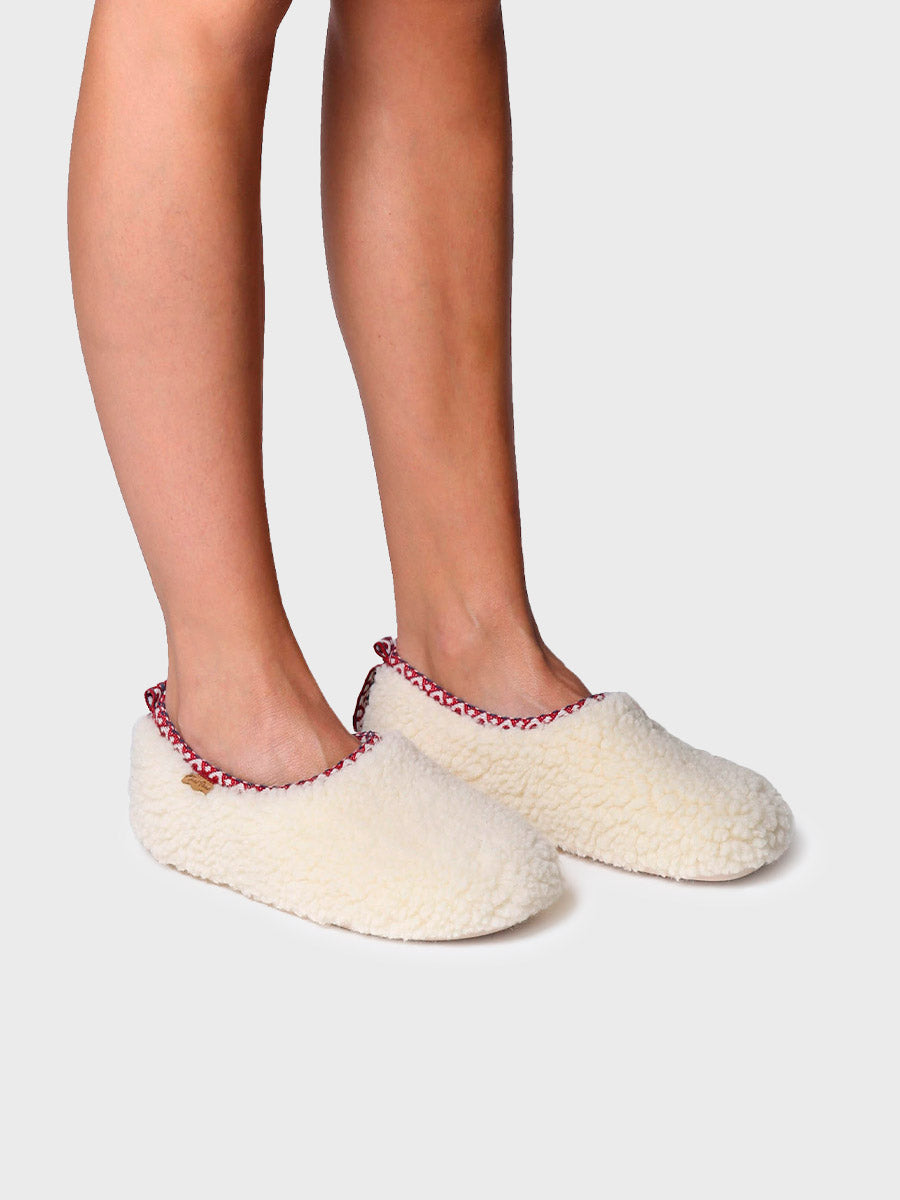 MARTA-SH - Women's babouche-style slipper in faux shearling