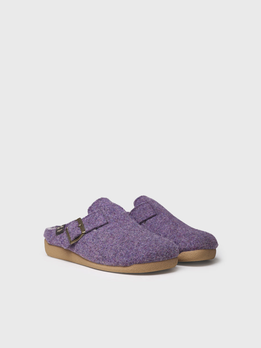MIMA-FP - Women's clog-style slipper with buckle