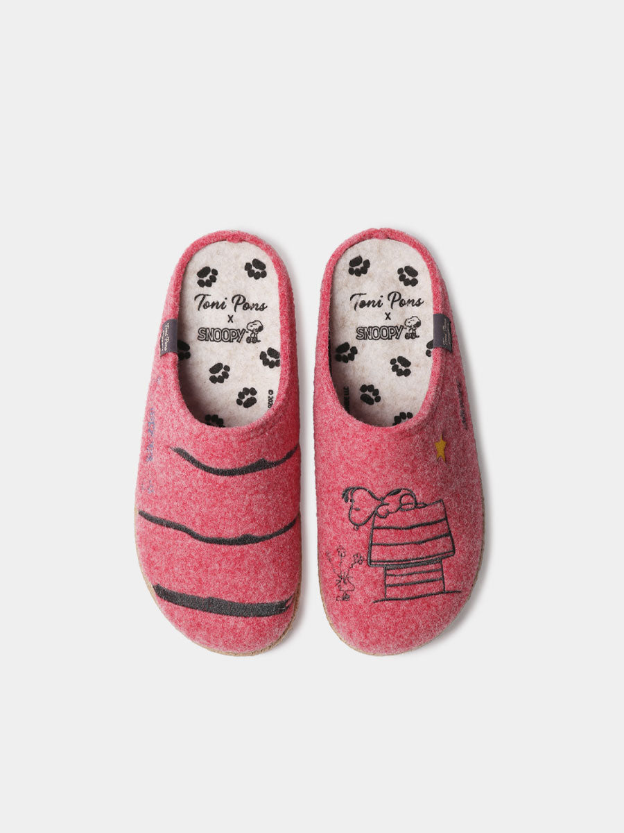 Snoopy - Snoopy Women's Felt Clog Slippers
