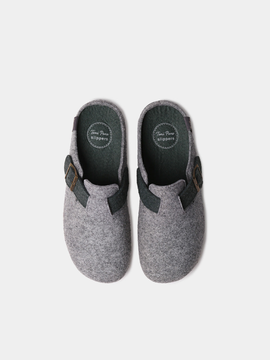 NORTON-FP - Men's clog-style slipper in felt