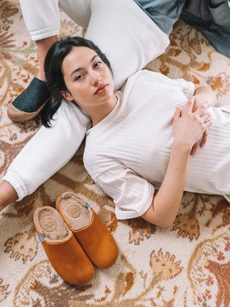 MOSUL-BD - Women's clog-style slipper in fabric