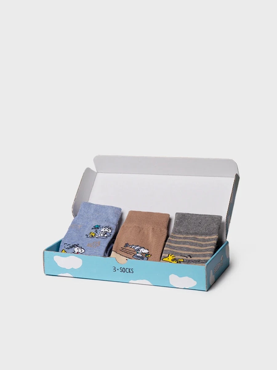 PACK OF 3 UNISEX SNOOPY SOCKS - SMALL | SNOOPY PACK