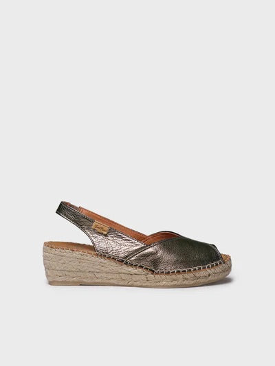 Espadrilles compensées en cuir - BERNIA-P