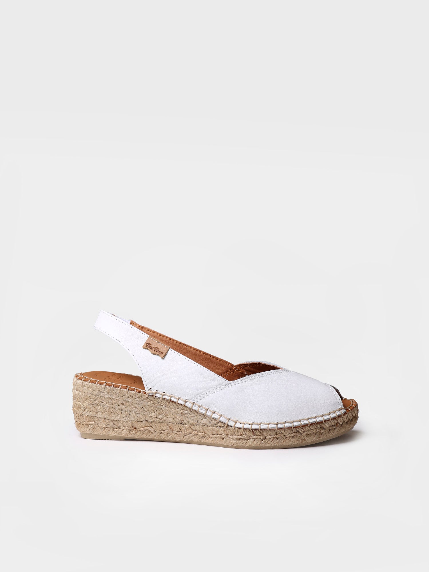 Wedge espadrilles in leather - BERNIA-P