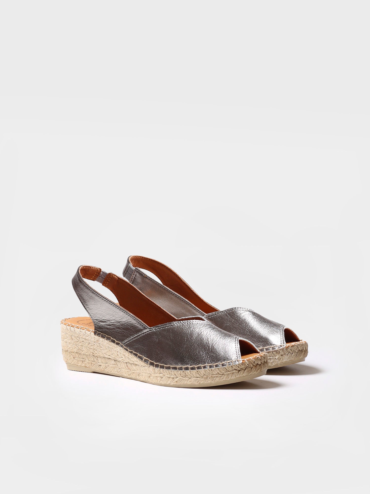 Wedge espadrilles in leather - BERNIA-P