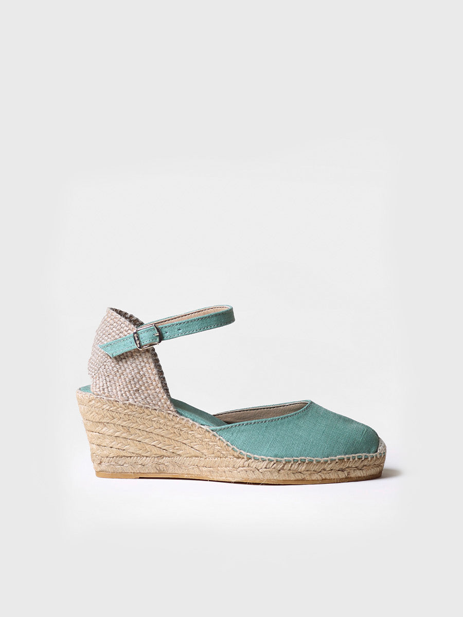 Espadrilles compensées en jute à boucle - CALDES