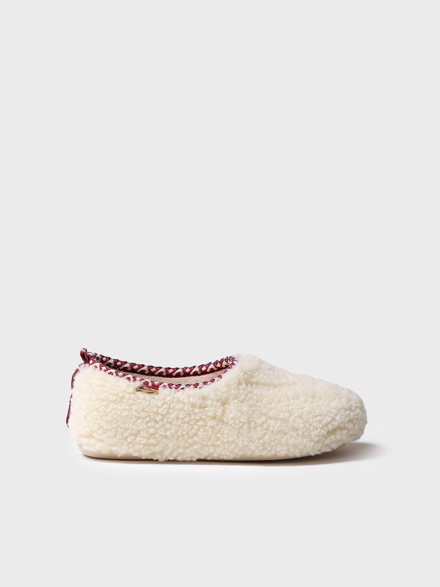 MARTA-SH - Women's babouche-style slipper in faux shearling