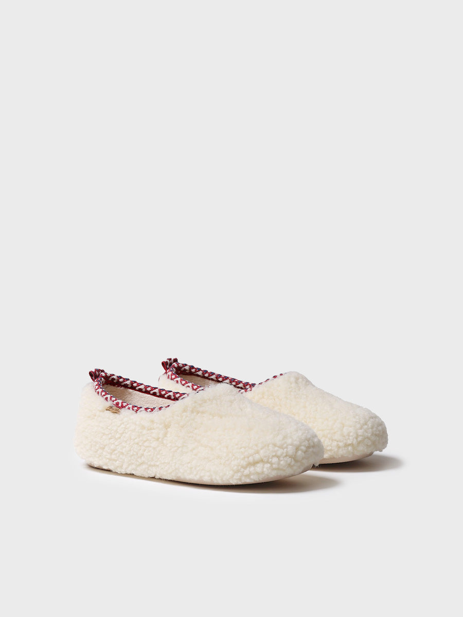 MARTA-SH - Women's babouche-style slipper in faux shearling