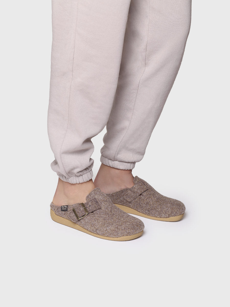 MIMA-FP - Women's clog-style slipper with buckle