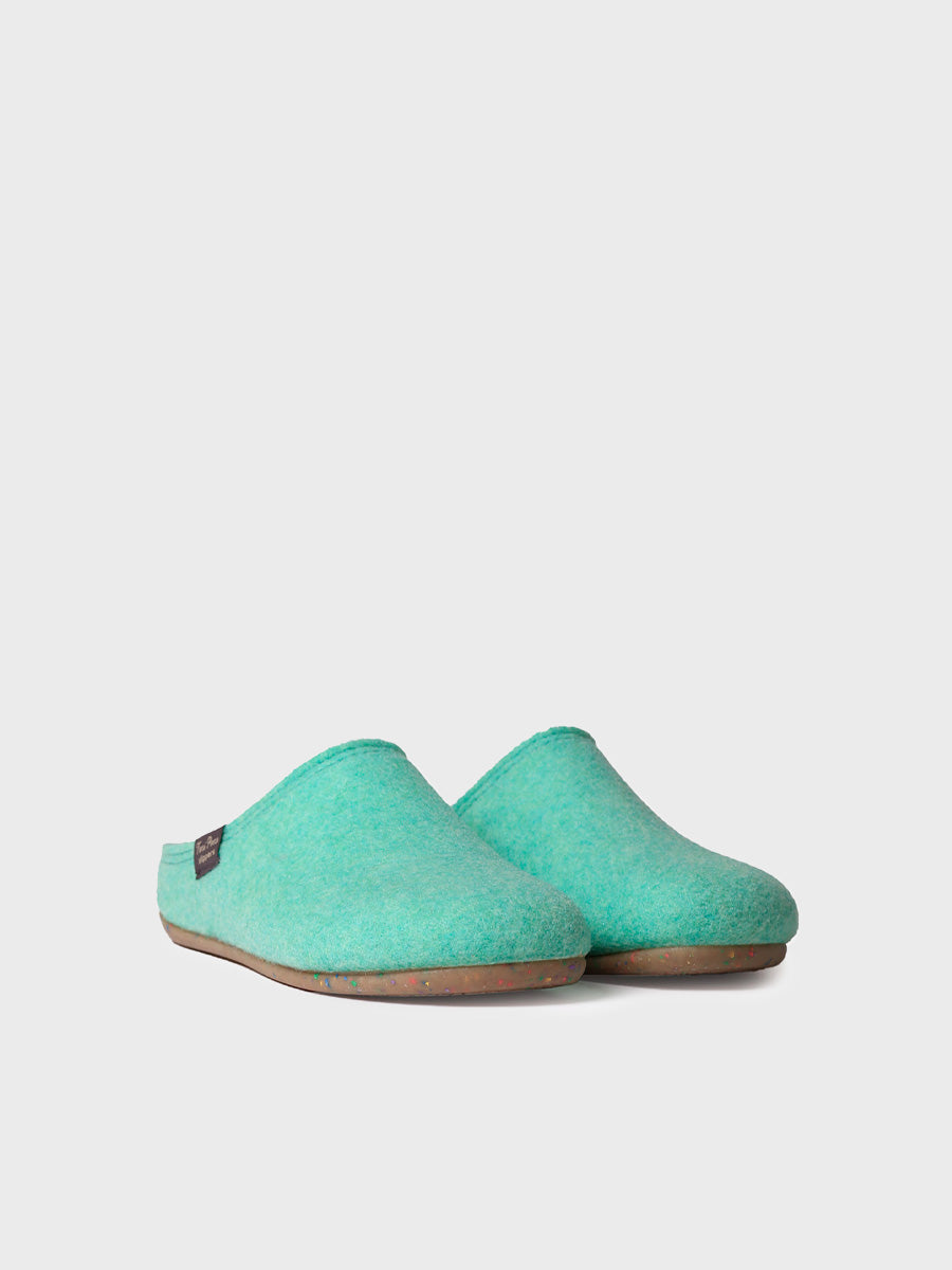 Chausson femme style sabot en feutre recyclé - MONA-FR