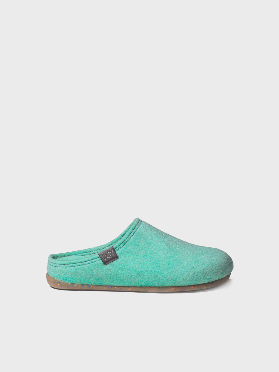 Chausson femme style sabot en feutre recyclé - MONA-FR