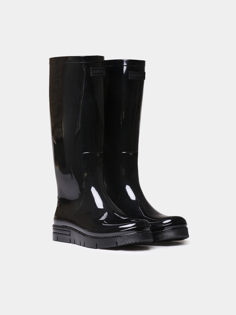 Women's rubber rain boot with a glossy finish | CLERMONT