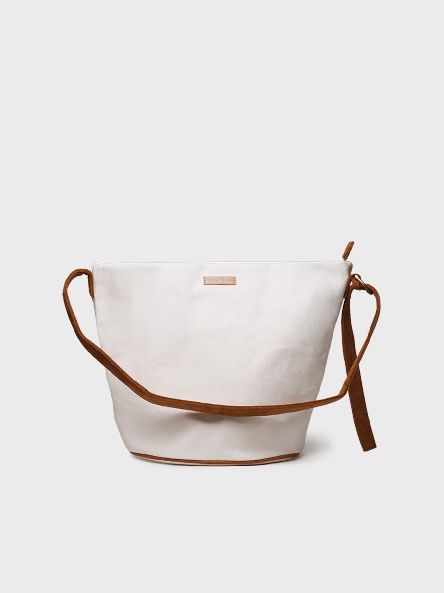 Women's bag in cotton canvas with adjustable handle | GOA